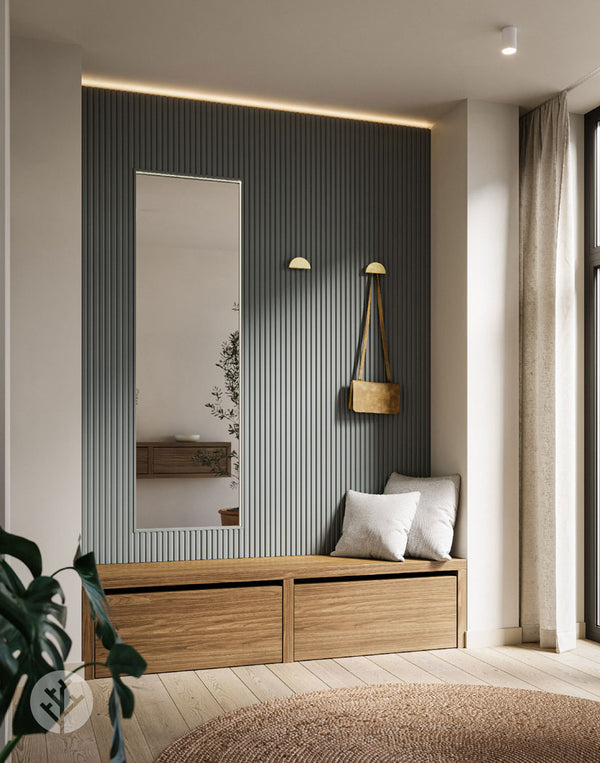 Slat Paintable 3D Wall Panels