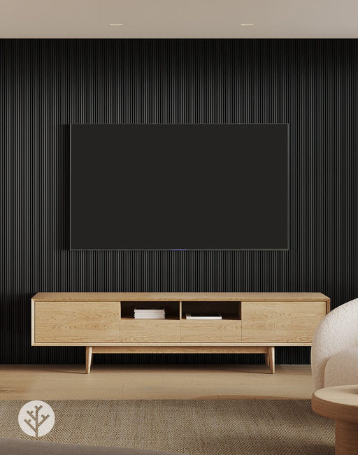 Flutto™ Flutto™ Black Mini Ridge Flexible Tambour Wood Panels