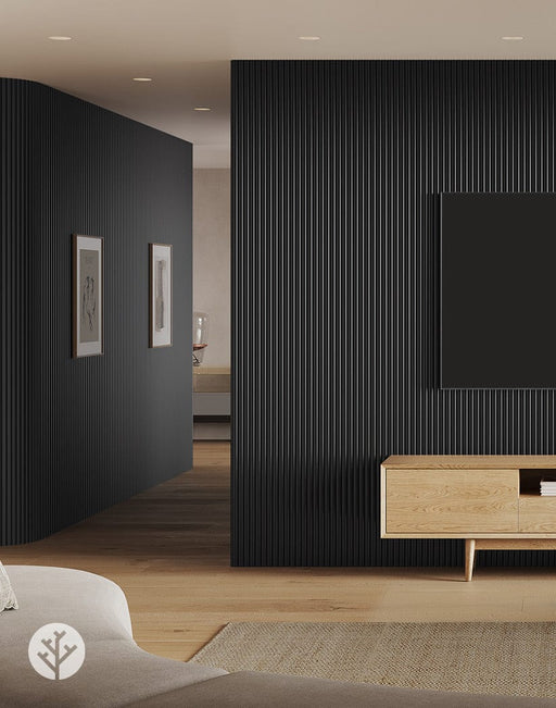 Flutto™ Flutto™ Black Ridge Flexible Tambour Wood Panels