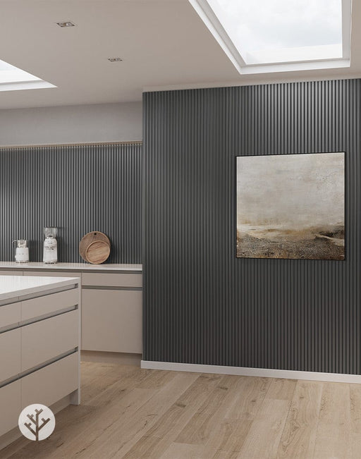 Flutto™ Flutto™ Grey Slat Flexible Tambour Wood Panels