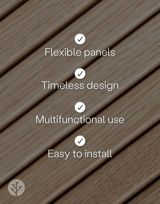 Flutto™ Flutto™ Oak Slat Flexible Tambour Wood Panels