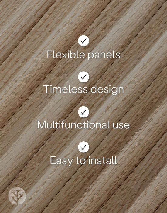 Flutto™ Flutto™ Oak Zigzag Flexible Tambour Wood Panels