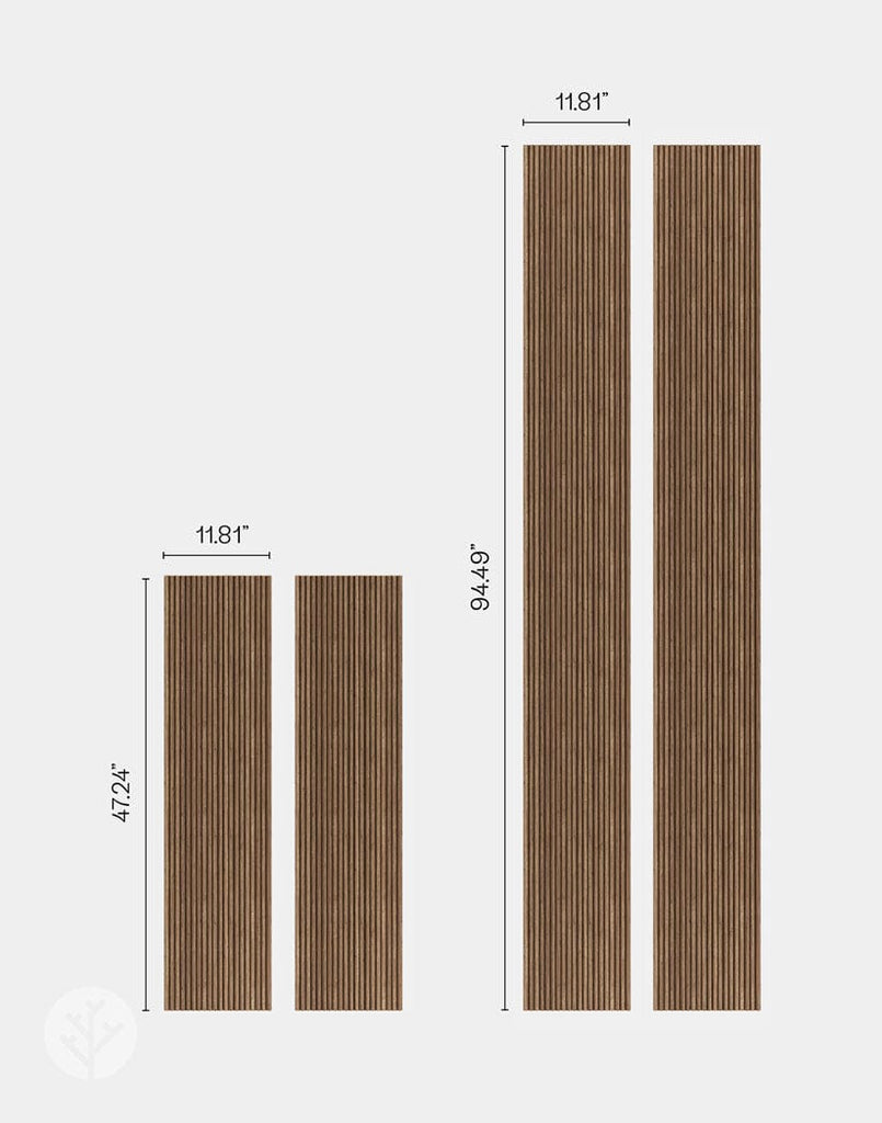 Flutto™ Flutto™ Walnut Mini-Ridge Flexible Tambour Wood Panels