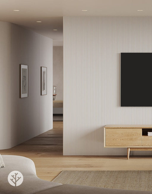 Flutto™ Flutto™ White Mini Ridge Flexible Tambour Wood Panels