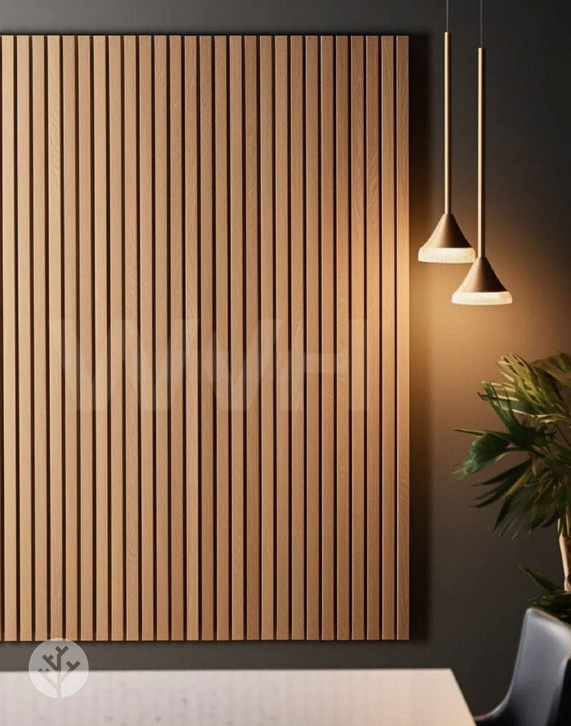 Slatpanel® Slatpanel® Luxe American Oak Acoustic Wide Slat Wood Wall Panels