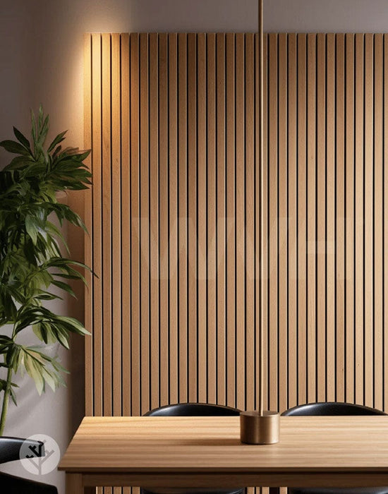 Slatpanel® Slatpanel® Luxe American Oak Acoustic Wide Slat Wood Wall Panels