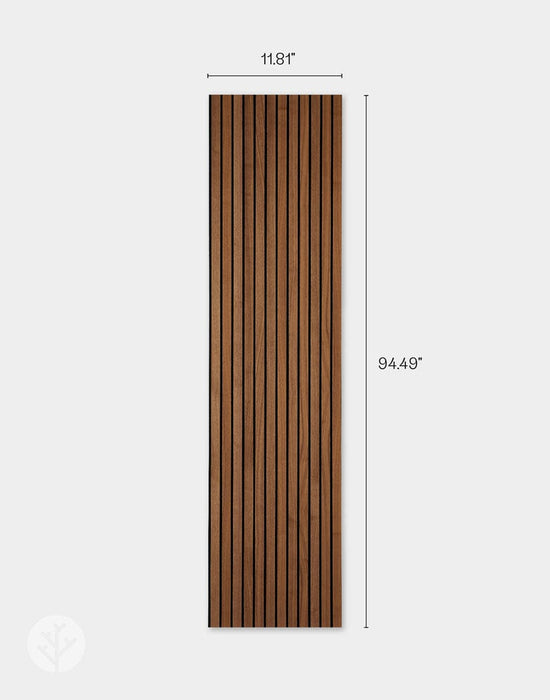 Slatpanel® Slatpanel® Luxe American Walnut Acoustic Wide Slat Wood Wall Panels