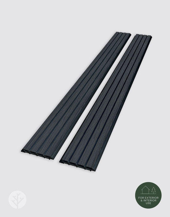 Slatpanel® Slatpanel® Black Exterior Composite Wood-Effect Slat Wall Panels