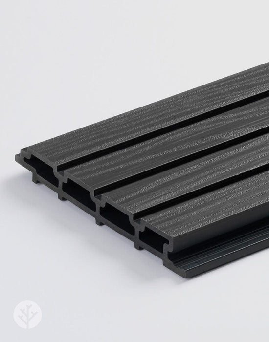 Slatpanel® Slatpanel® Black Exterior Composite Wood-Effect Slat Wall Panels