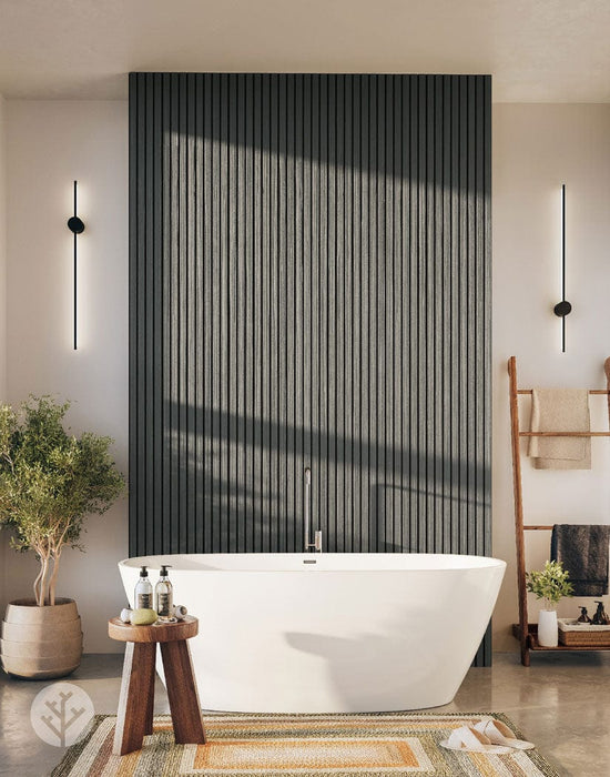 Slatpanel® Slatpanel® Gray Exterior Composite Wood-Effect Slat Wall Panels