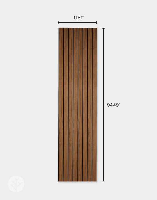 Slatpanel® Slatpanel®  Elegance | Luxury Oiled Walnut | Wide Slat Wood Wall Panels