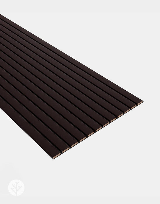 Slatpanel® Slatpanel® Luxe Leather Brown Wide Slat Wood Wall Panel