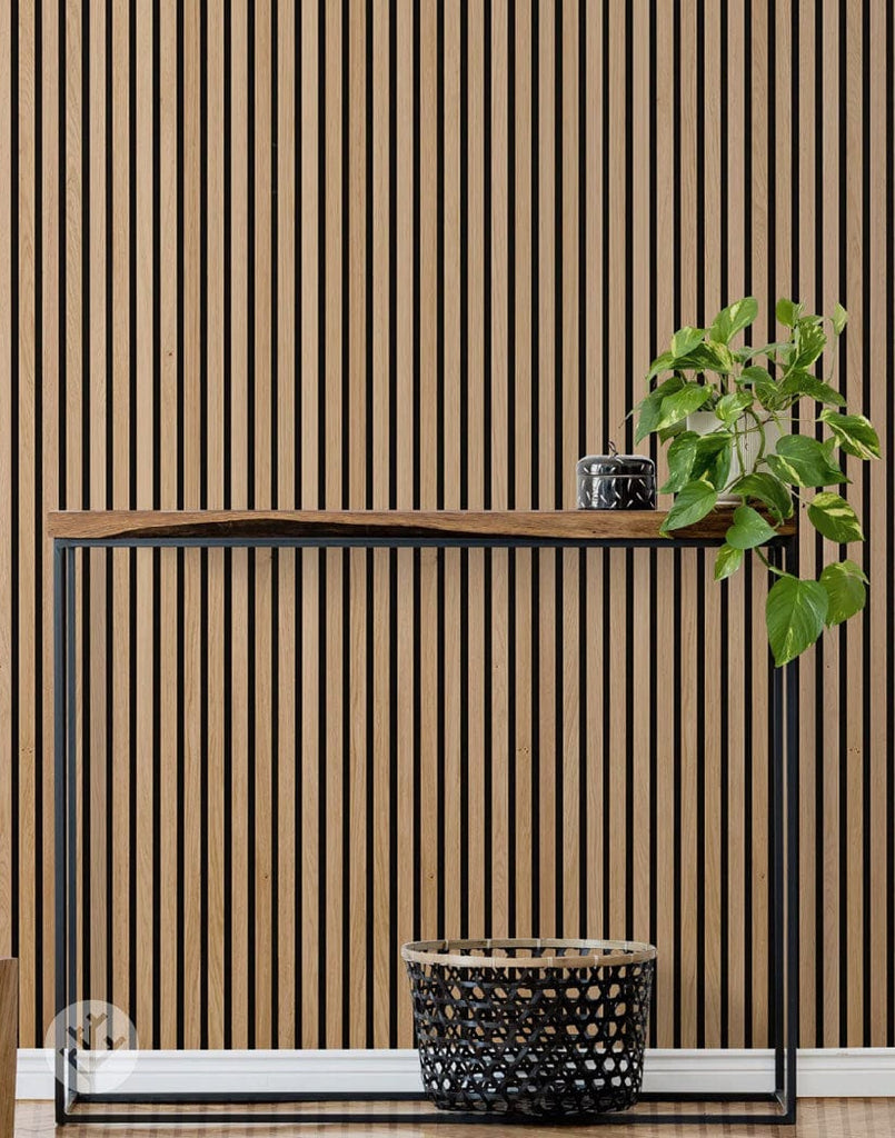 The Wood Veneer Hub Luxury American Oak Acoustic Slat Wood Wall Panels | Original Slatpanel®