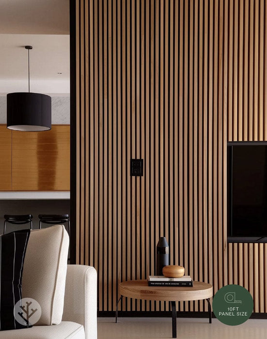 The Wood Veneer Hub Luxury American Oak Acoustic Slat Wood Wall Panels | Original Slatpanel®