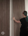 The Wood Veneer Hub Luxury American Walnut Acoustic Slat Wood Wall Panels | Original Slatpanel®