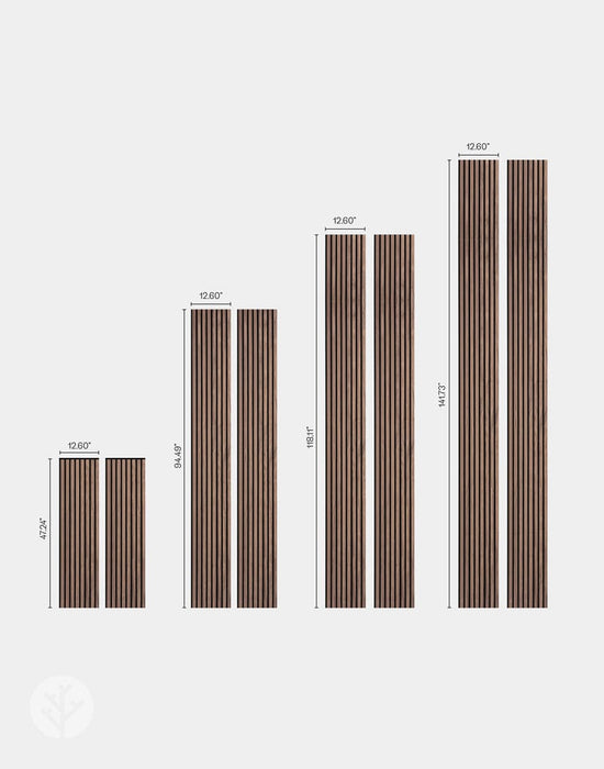 The Wood Veneer Hub Luxury American Walnut Acoustic Slat Wood Wall Panels | Original Slatpanel®