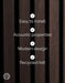 The Wood Veneer Hub Luxury Smoked Oak Acoustic Slat Wood Wall Panels | Original Slatpanel®