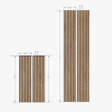 Natural Oak (Natural Core) Acoustic Slat Wood Wall Panels | Order Online