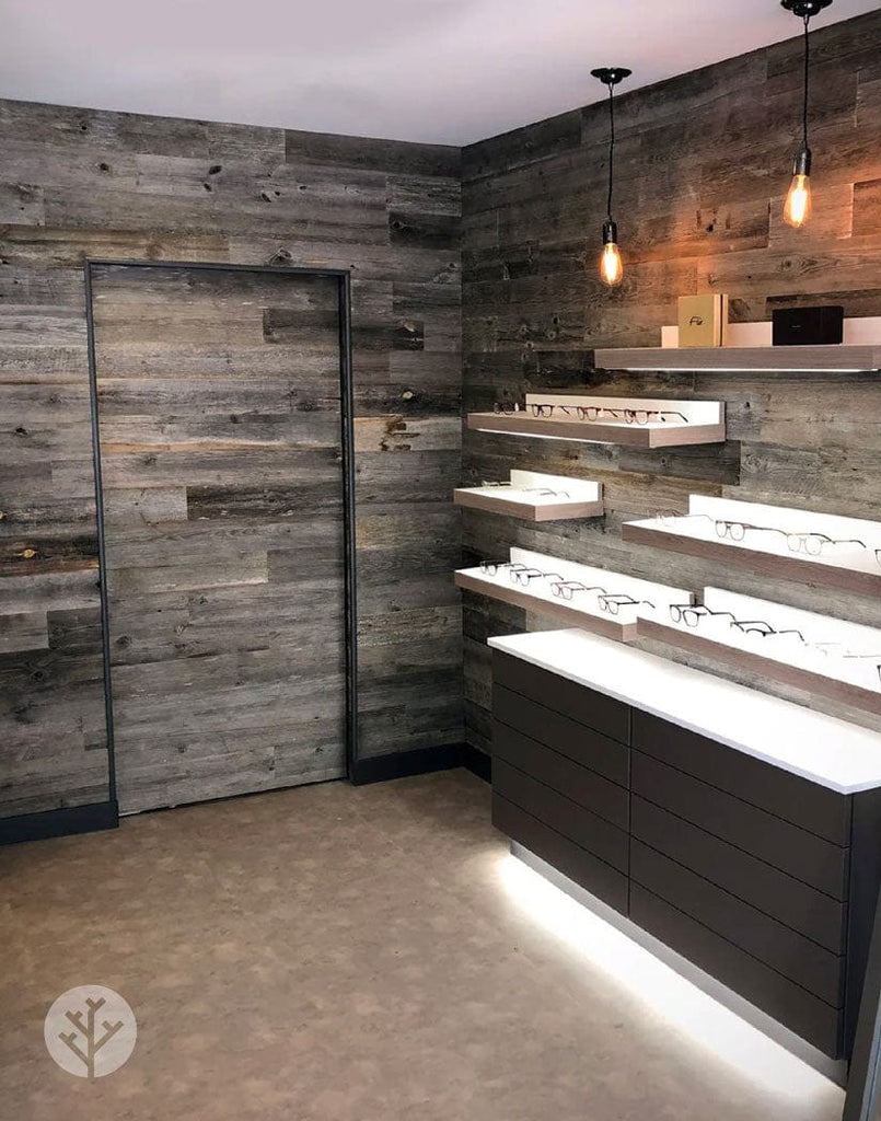 The Wood Veneer Hub Rocky Mountain Grey Reclaimed Wood Wall Panels