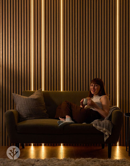 The Wood Veneer Hub Slatpanel® Glow Flexible LED Light Strip Pack