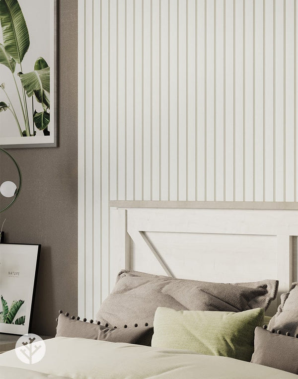 Luxe White Wide Slat Wood Wall Panel