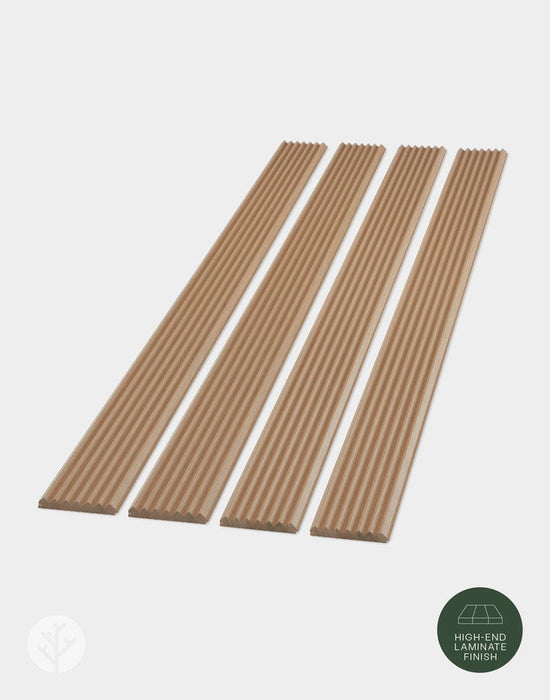 The Wood Veneer Hub Oak ZigZag Fluted Tambour Wood Effect Wall Panels