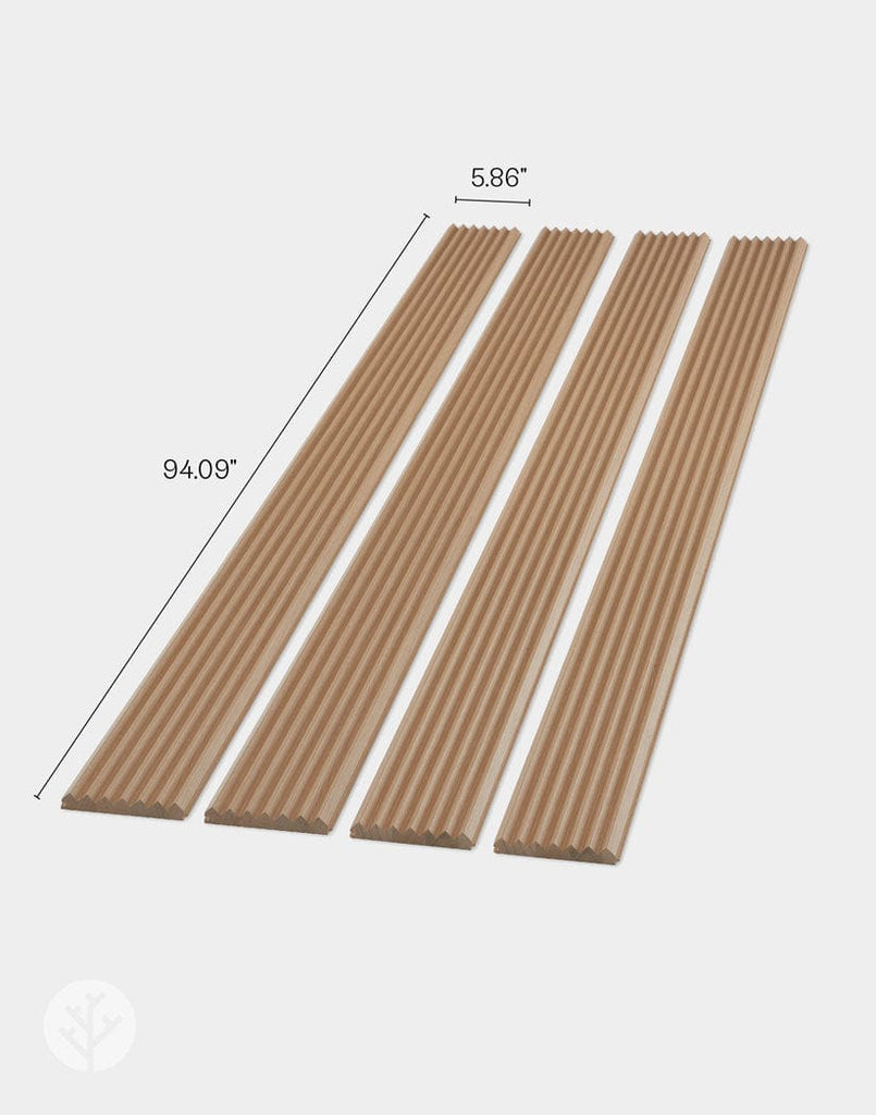 The Wood Veneer Hub Oak ZigZag Fluted Tambour Wood Effect Wall Panels