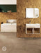 The Wood Veneer Hub Geometrical Standard-Hex Natural Wood Mosaic Wall Panels