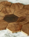 The Wood Veneer Hub Geometrical Standard-Hex Natural Wood Mosaic Wall Panels