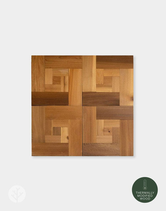 The Wood Veneer Hub Milano Natural Wood Mosaic Tiles