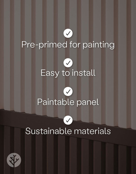 WVH® WVH® Slat Paintable 3D Wall Panels