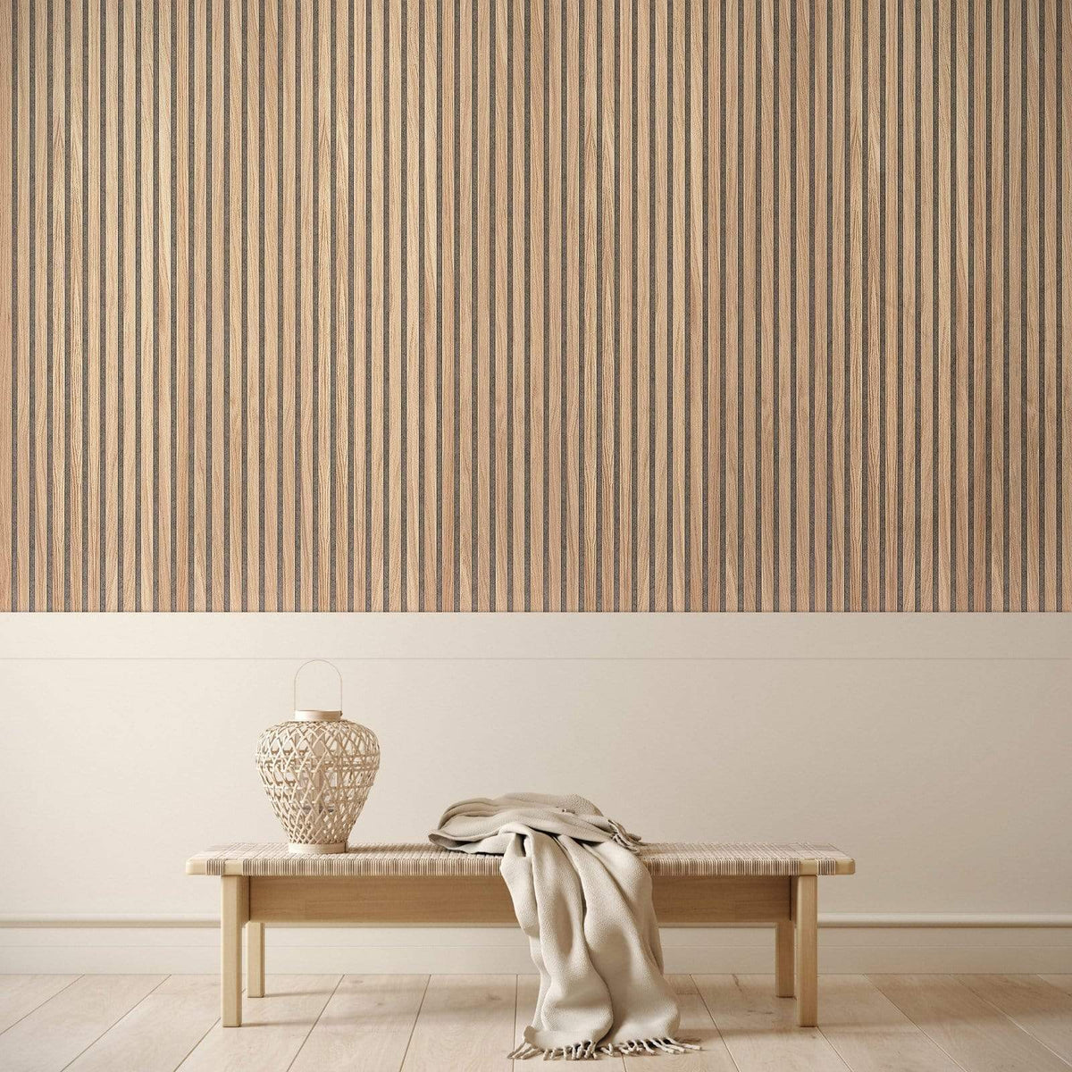 White Oak Solid Wood Slat Wall Panels - for Sale, Buy Online