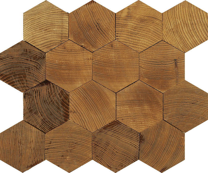 The Wood Veneer Hub Milano Natural Wood Mosaic Tiles