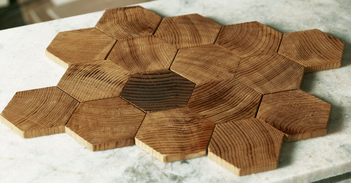 Wood Hexagon 